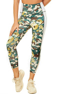 Women's Printed High Waist Yoga Pants With Pockets