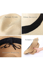 Load image into Gallery viewer, 2-Pack Straw Beach Hats For Women
