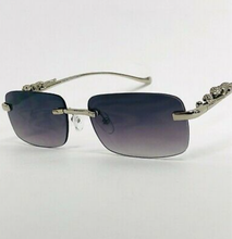 Load image into Gallery viewer, Men Rimless Square Frame Sunglasses
