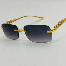 Load image into Gallery viewer, Men Rimless Square Frame Sunglasses
