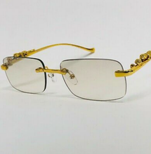 Load image into Gallery viewer, Men Rimless Square Frame Sunglasses
