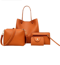 Load image into Gallery viewer, Women&#39;s Leather 4 Piece Purse Set
