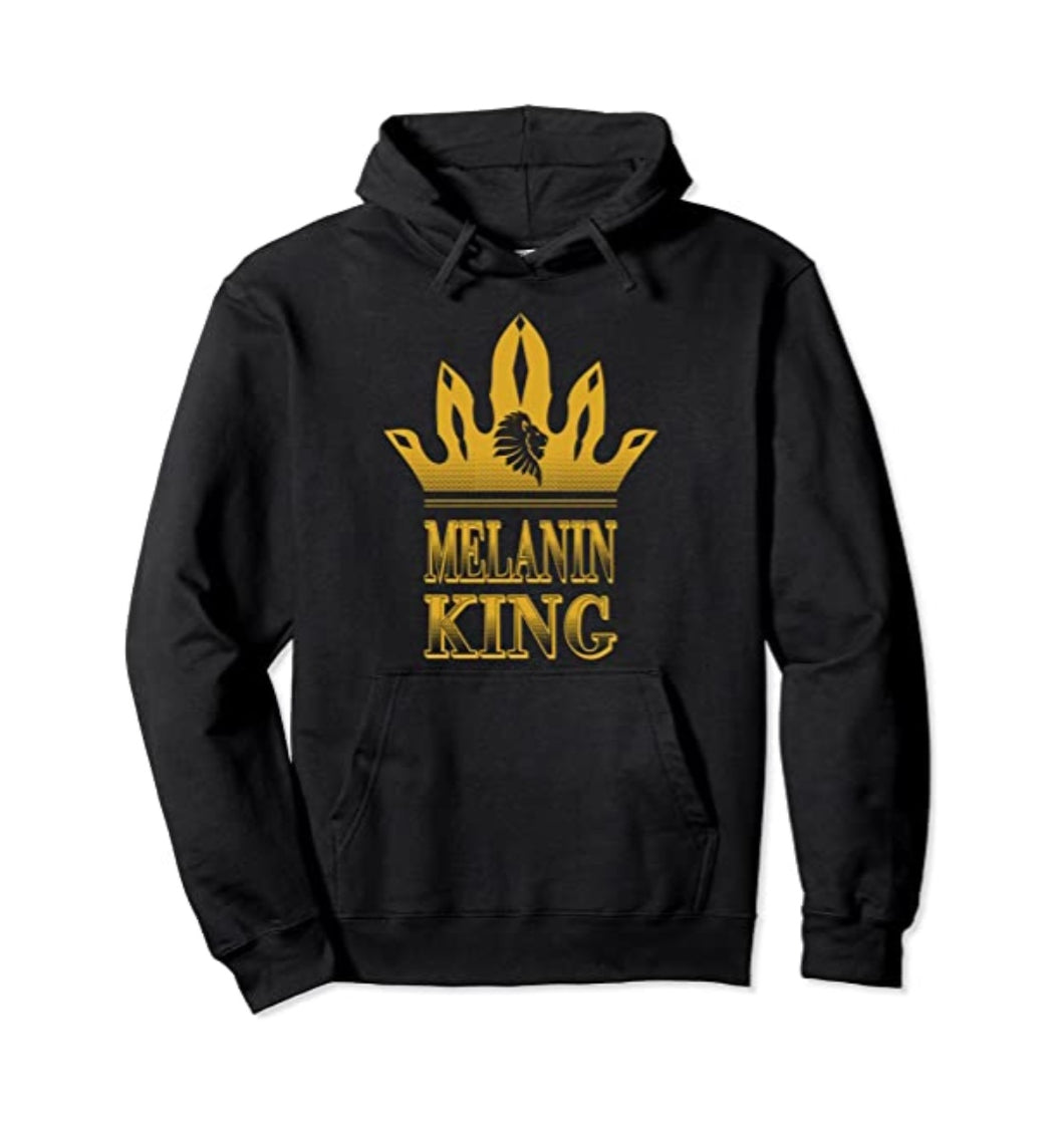 Melanin King Man Pullover Hoodie