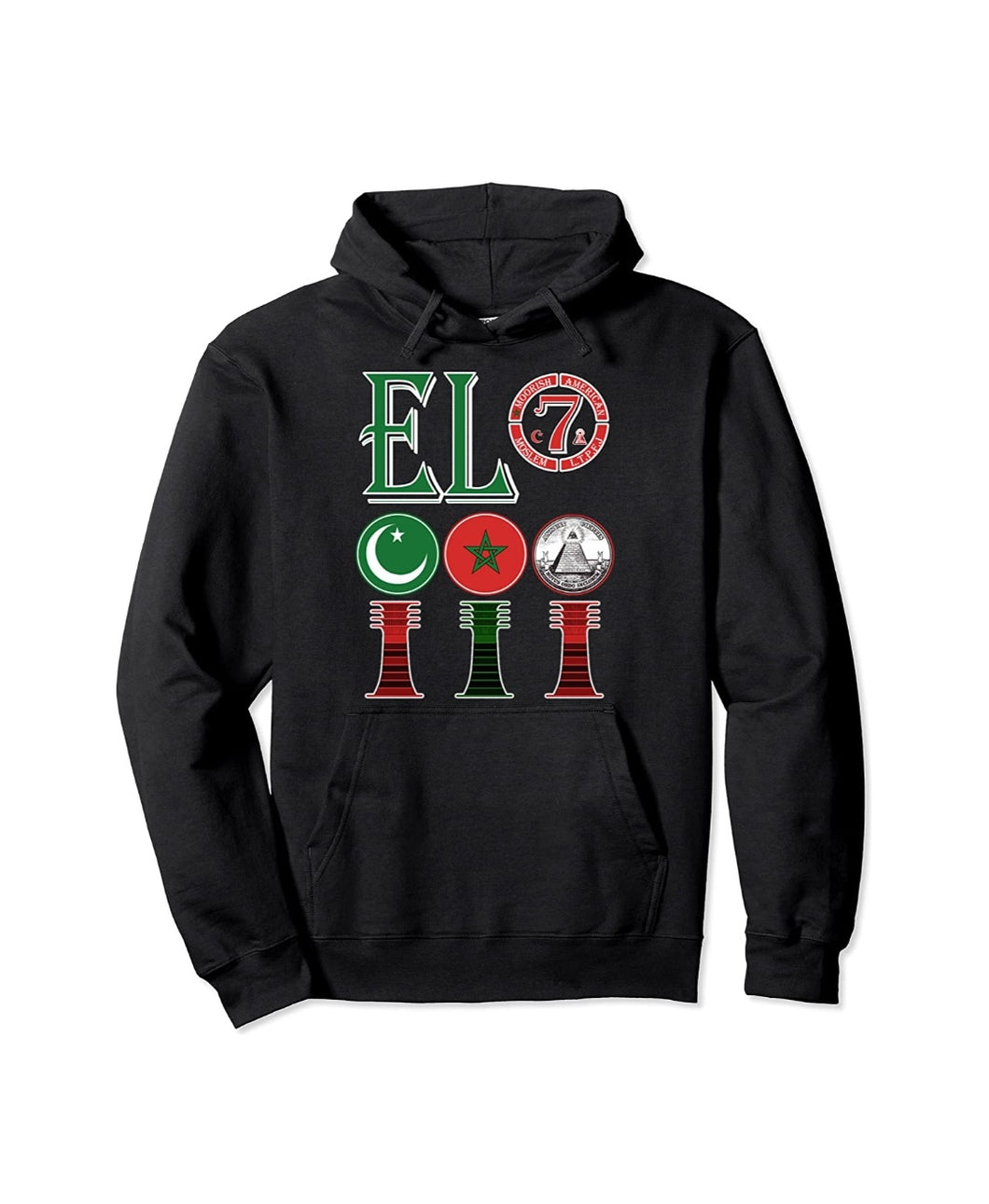 El Moorish American Pullover Hoodie