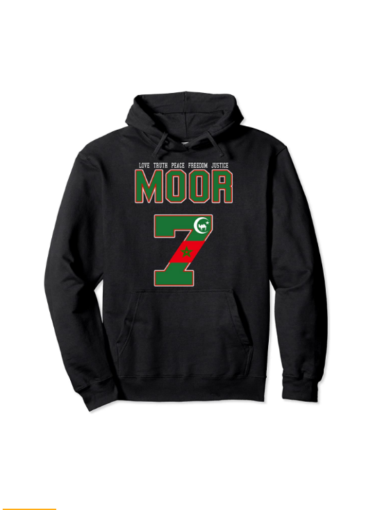 Moorish American 7 Pullover Hoodie