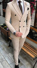 Load image into Gallery viewer, Men&#39;s Two Piece Double Breast Suit
