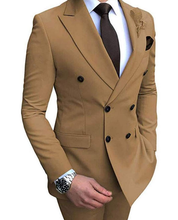 Load image into Gallery viewer, Men&#39;s Two Piece Double Breast Suit
