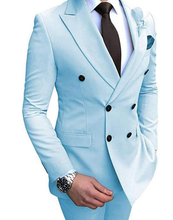 Load image into Gallery viewer, Men&#39;s Two Piece Double Breast Suit
