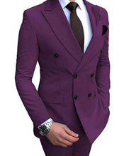 Load image into Gallery viewer, Men&#39;s Two Piece Double Breast Suit
