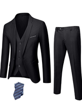 Load image into Gallery viewer, Men&#39;s Slim Fit 3 Piece Suit Set
