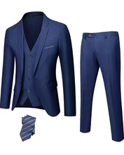 Load image into Gallery viewer, Men&#39;s Slim Fit 3 Piece Suit Set
