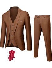 Load image into Gallery viewer, Men&#39;s Slim Fit 3 Piece Suit Set
