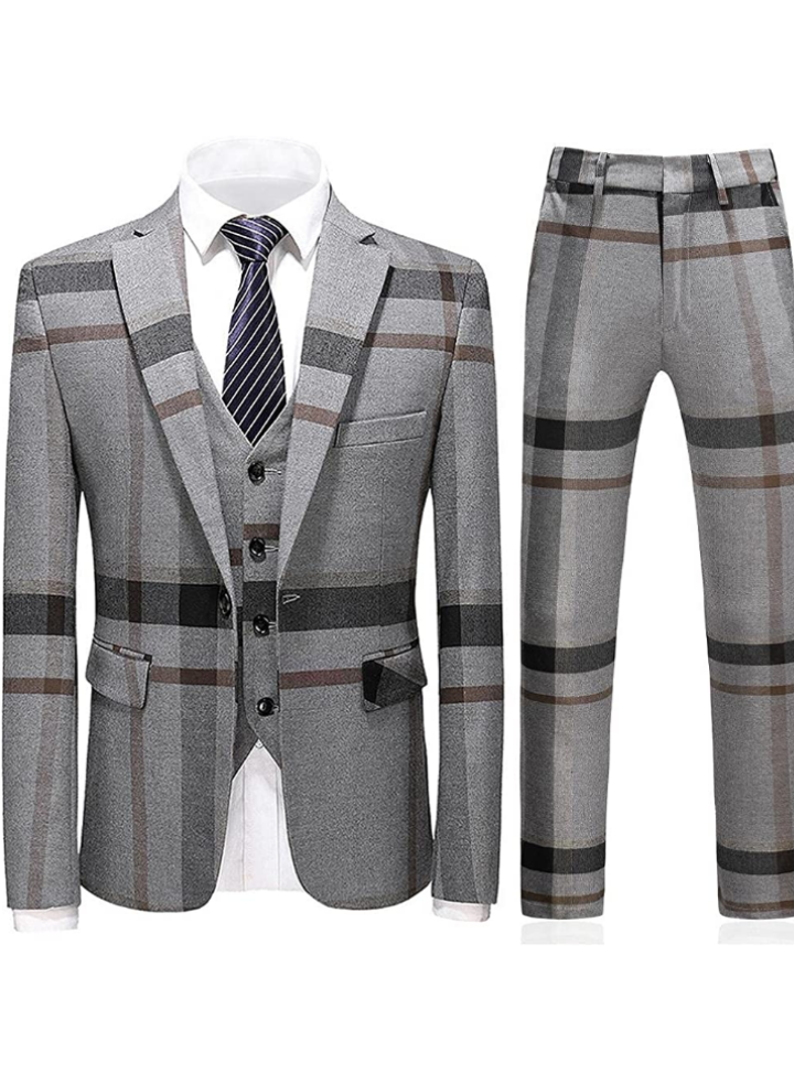 Men's 3 Piece Plaid Suit – Moorish Haberdasher