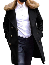 Load image into Gallery viewer, Noble Men&#39;s Faux Fur Trench Coat
