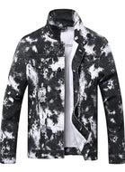 Men Slim Fit Ripped Denim Jacket Coat