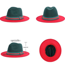 Load image into Gallery viewer, Wide Brim Fedora Hat with Adjustable Drawstring
