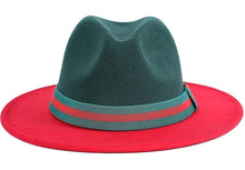 Load image into Gallery viewer, Wide Brim Fedora Hat with Adjustable Drawstring
