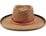 Vintage Wide Brim Fedora Firm Wool Felt Panama Hat