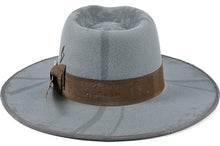 Load image into Gallery viewer, Vintage Fedora Wide Brim Firm Wool Felt Panama Hat
