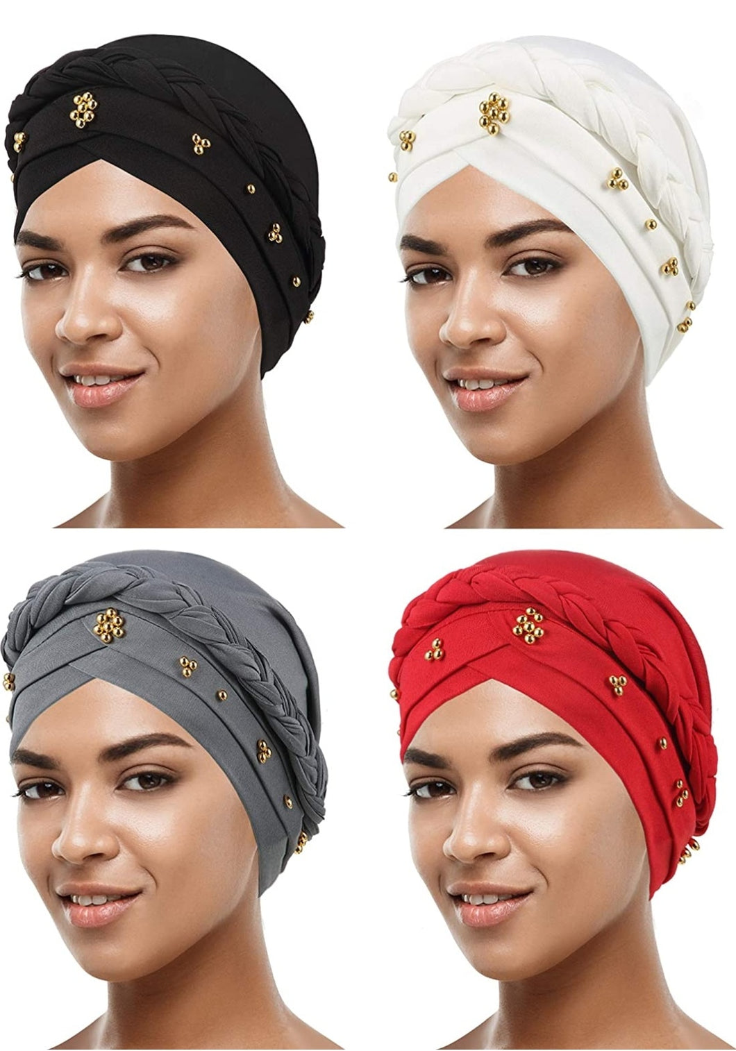 Empress Turban with Twisted Braid