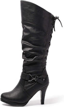 Load image into Gallery viewer, Women&#39;s Knee High Back up Lace Boots
