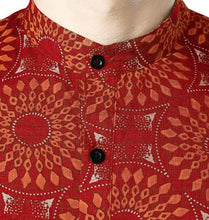 Load image into Gallery viewer, Men&#39;s African Dashiki Boho Print Short Sleeve Button Down Shirt
