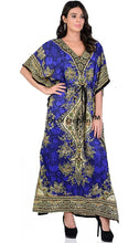 Load image into Gallery viewer, Women&#39;s Kaftan Tunic Maxi Gown
