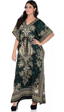 Load image into Gallery viewer, Women&#39;s Kaftan Tunic Maxi Gown
