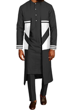 Load image into Gallery viewer, Noble Men`s Suit Long Coat Dashiki  4 Piece Set
