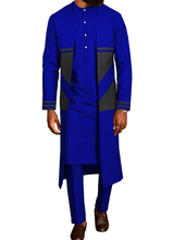 Load image into Gallery viewer, Noble Men`s Suit Long Coat Dashiki  4 Piece Set
