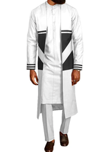 Load image into Gallery viewer, Noble Men`s Suit Long Coat Dashiki  4 Piece Set
