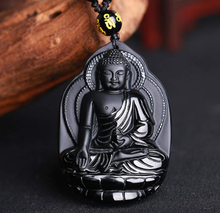 Load image into Gallery viewer, Black Obsidian Necklace
