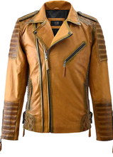 Load image into Gallery viewer, Noble Men Sheep Leather Biker Jacket
