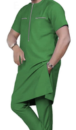 Short Sleeve Tunic Suit