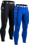 Noble Men Compression Running Leggings with Pockets