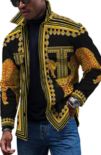 Load image into Gallery viewer, Noble Men&#39;s Luxury Retro Printed Button Down Shirt
