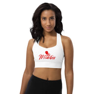 Moabitess Brand Edition 2 - Sports Bra (White/Red Graphic)