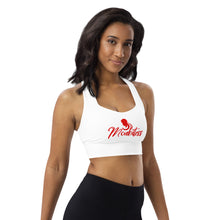 Load image into Gallery viewer, Moabitess Brand Edition 2 - Sports Bra (White/Red Graphic)
