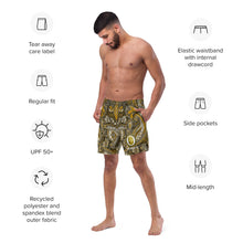 Load image into Gallery viewer, MOORSACHI Paisley Gold - Swim Trunks II
