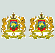 Moroccan Coat of Arms Sticker Decal