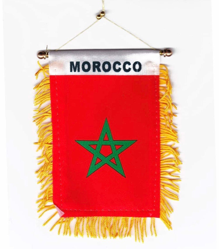 Morocco Window Hanging Flags