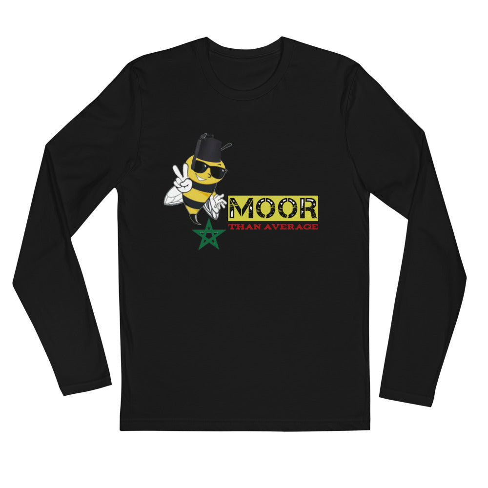 Bee Moor Long Sleeve Fitted Crew Shirt