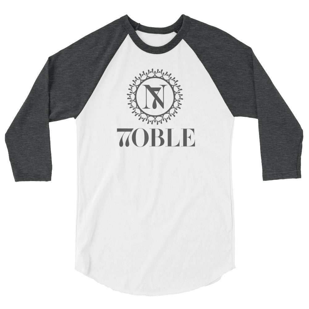 NOBLE BRAND - II EDITION Ragland 3/4 Shirt (Grey/White)