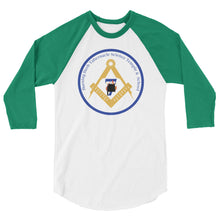 Load image into Gallery viewer, BBT White Back Ground 3/4 Sleeve Raglan Shirt
